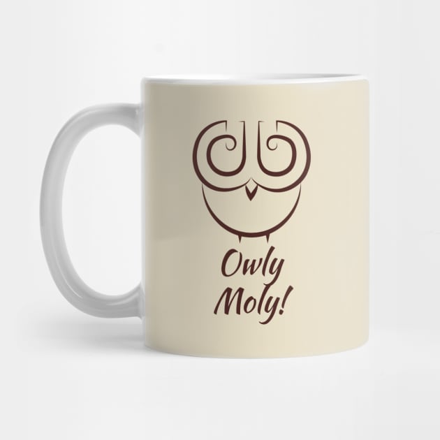 Owly Moly - surprised Owl Design by Qwerdenker Music Merch